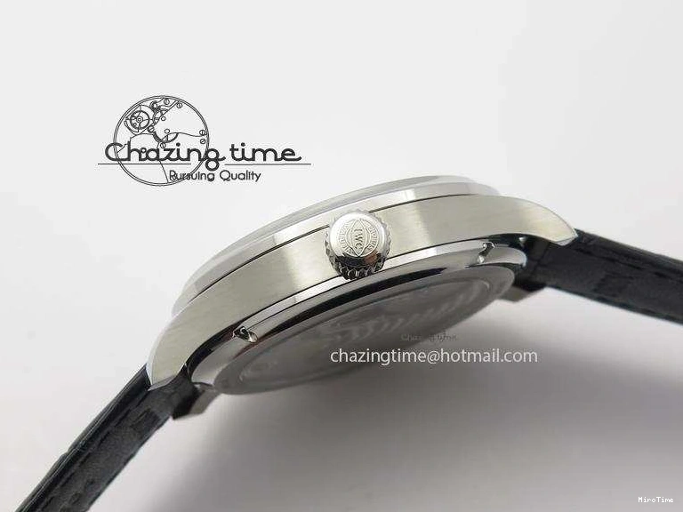 MIROTIME 0120 UrbanStyle Portuguese Tourbillon Power Reserve Moonphase SS White Dial On Black Leather Strap 7318